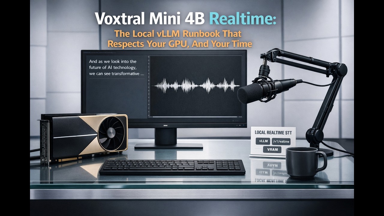 Voxtral Mini 4B Realtime: The Local vLLM Runbook That Respects Your GPU, And Your Time