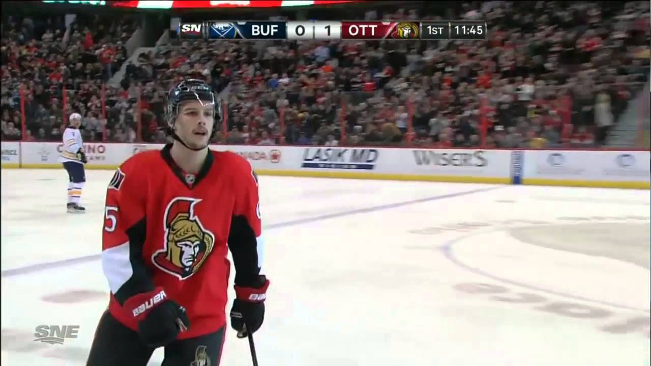 Erik Karlsson PP Goal (Buffalo Sabres vs Ottawa Senators Feb 5, 2013) NHL HD