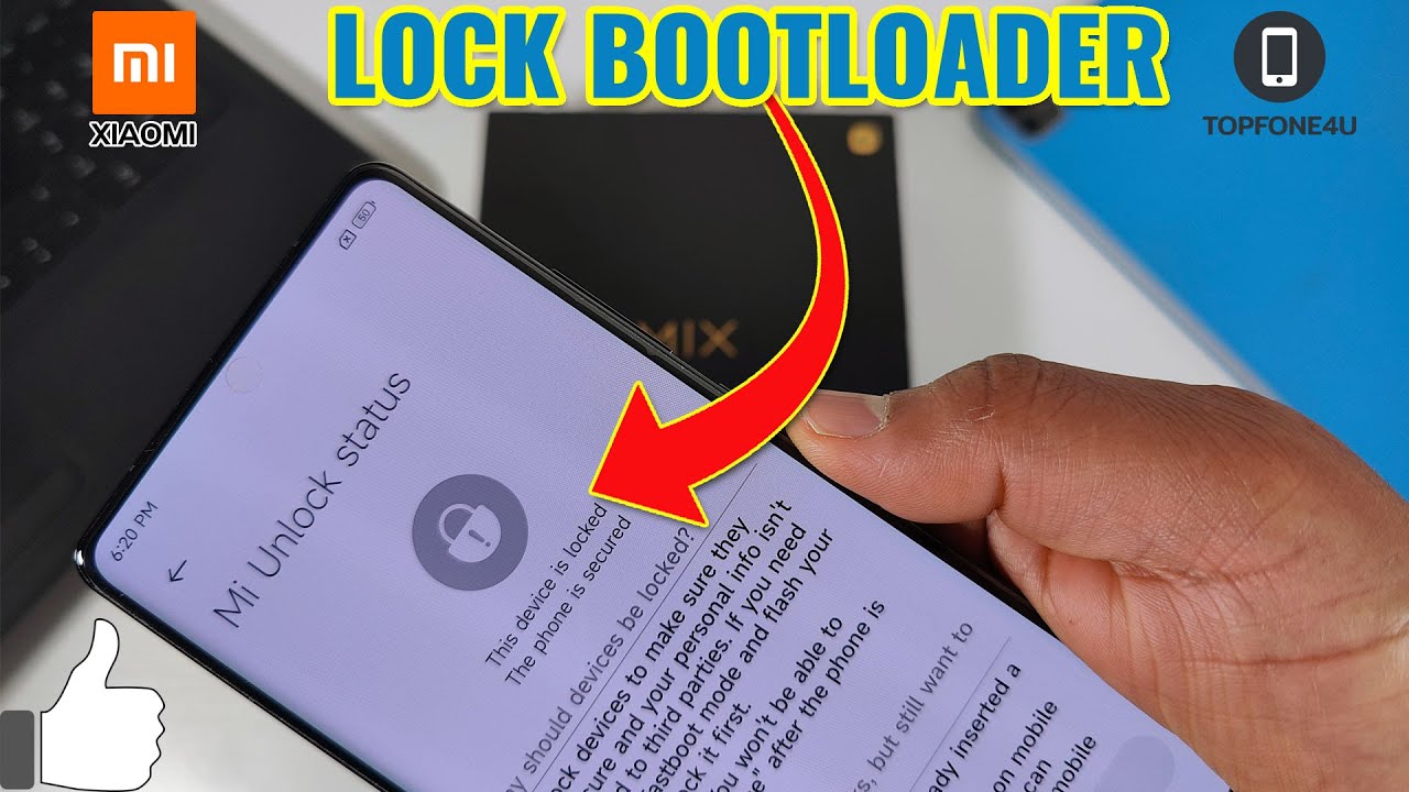 Как заблокировать загрузчик на Xiaomi Mix 4 или любом другом устройстве Xiaomi