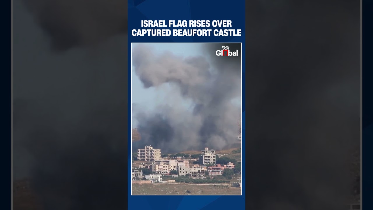 Smoke Rises Over South Lebanon as Israeli Flag Flies on Captured Beaufort Castle | #israel