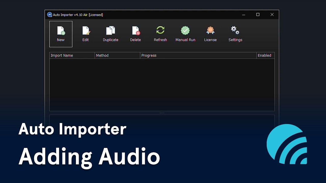 Auto Importer: Adding Audio