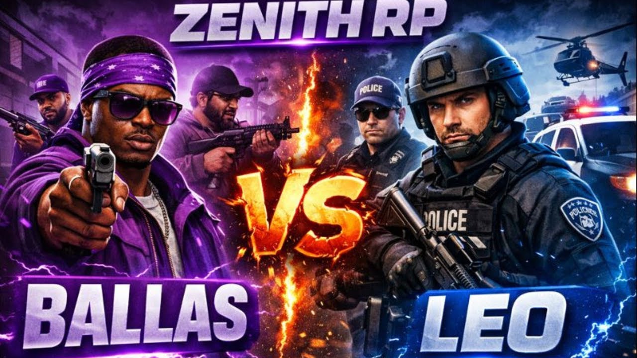 🔴 Zenith RP Live Stream | Ballas vs LEO | High-Risk RP Battle