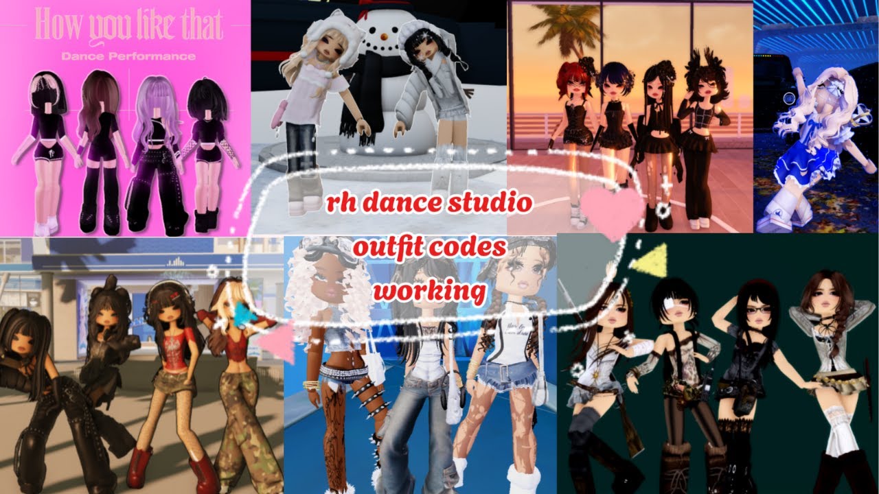 RH DANCE STUDIO WORKING OUTFIT CODES  ROBLOX (TESTING SERVER)