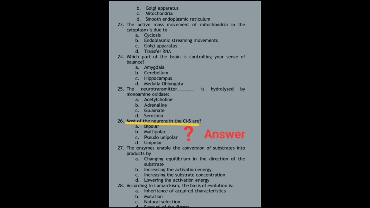 (MDCAT) Test MCQs 2024
