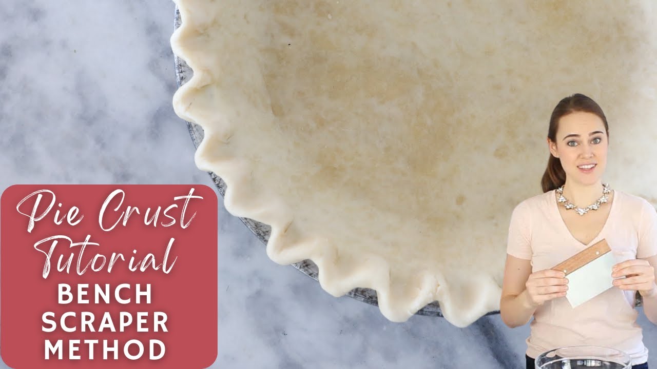 PIE CRUST TUTORIAL: BENCH SCRAPER METHOD. How to make pie crust with a bench scraper.