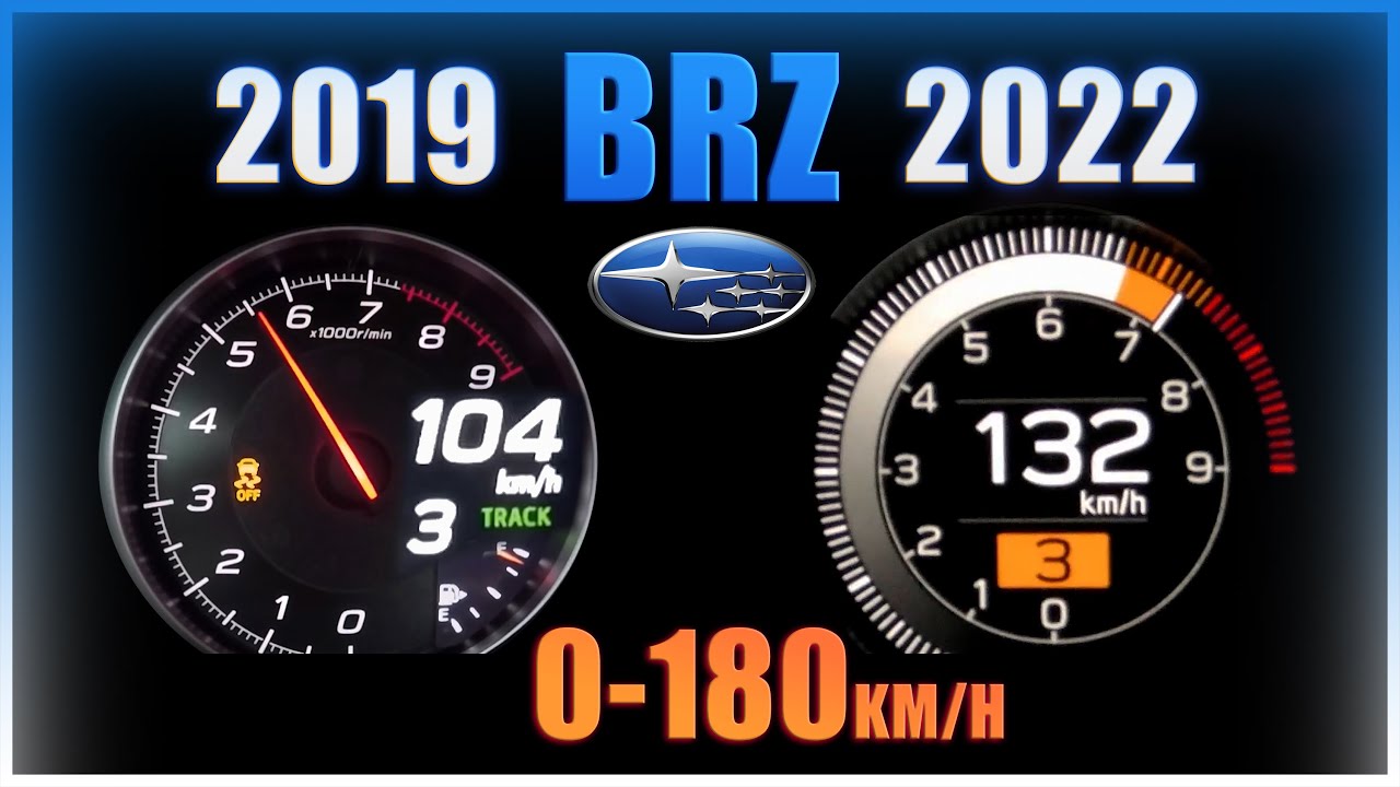 Subaru BRZ 2022 vs Subaru BRZ 2019 [0-180km/h]