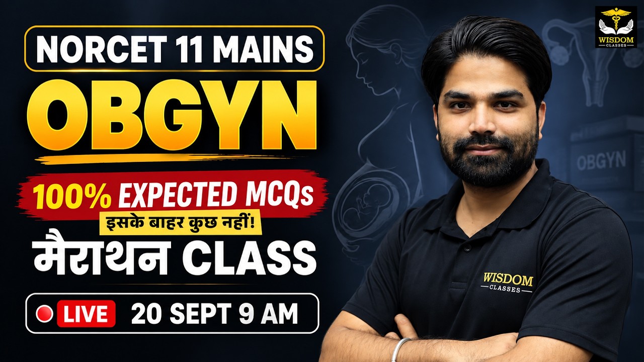 NORCET 11 Mains 2026 | OBGYN Important MCQs Marathon Class | NORCET 11 Preparation