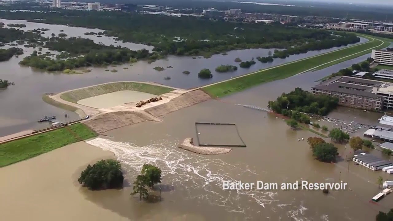 Aerial imagery from Addicks and Barker Dam and Reservoirs