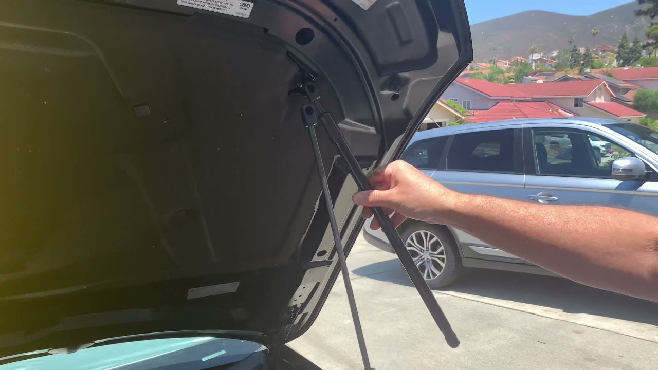 How to Replace Hood Lift Struts/Gas shock Strut (2009 Audi A4)