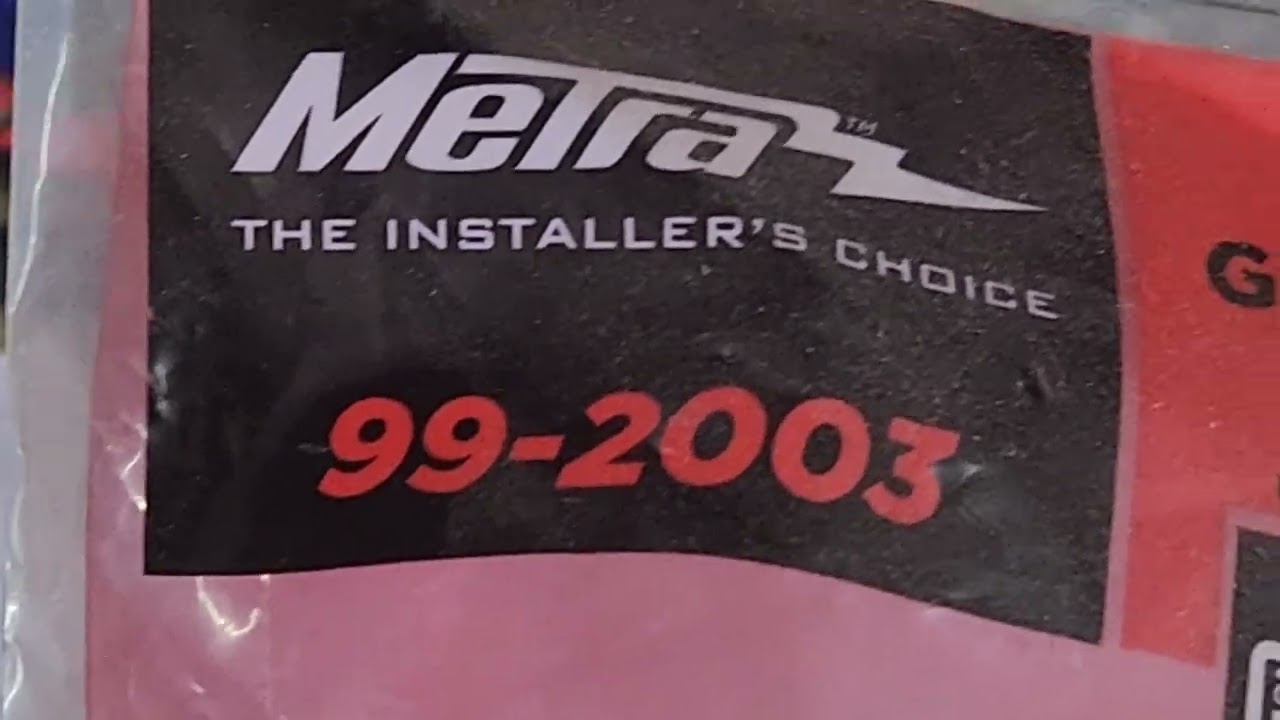 2000 - 2005 Pontiac Sunfire radio replacement