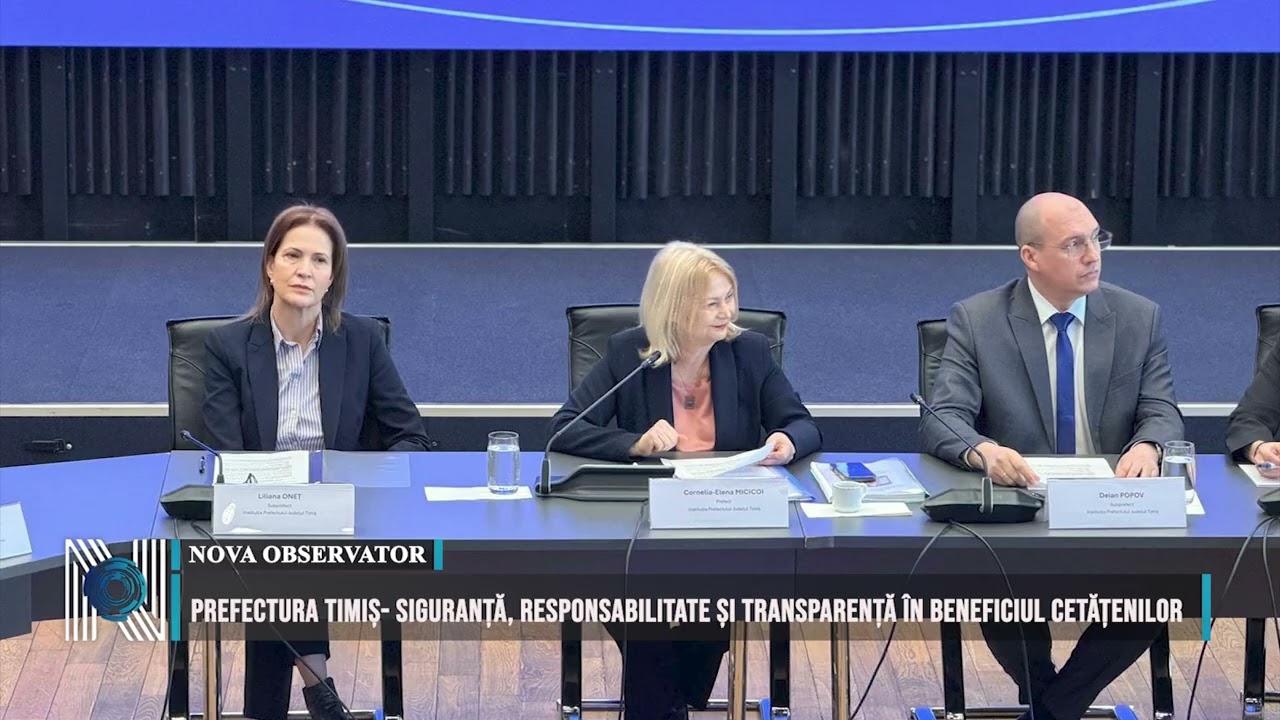 Prefectura Timiș- siguranță, responsabilitate și transparență în beneficiul cetățenilor