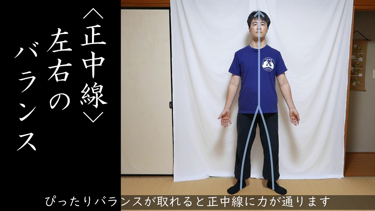 正中線の通し方　How to activate 