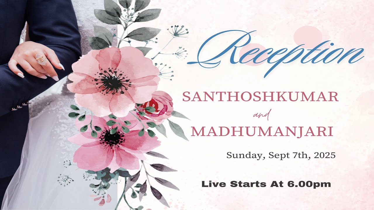 Santhoshkumar💞Madhumanjari | 07-09-2025 6.30Pm |Thaayar Abboy Thirumana Mandapam,Cheyyar
