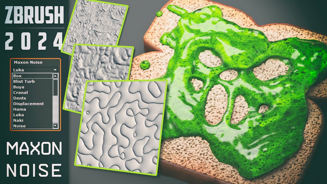 2024 ZBrush Surface Noise with Maxon Noise Patterns!