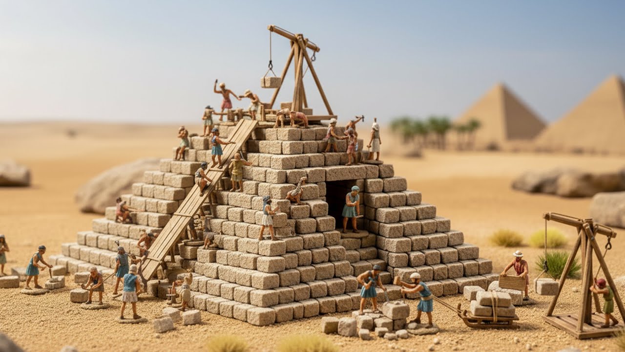 Miniature Pyramid Construction Process of the Ancient Greeks | Mythic Mini Works
