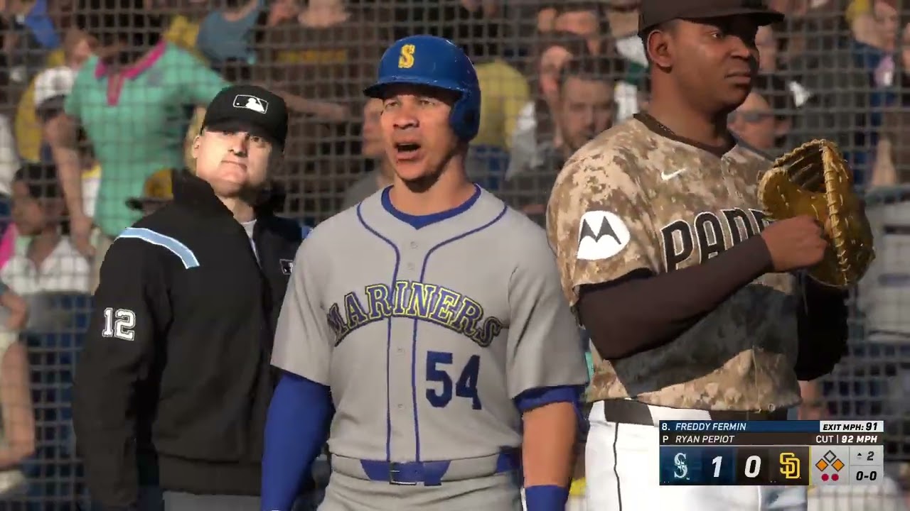 MLB The Show 25 Fantasy Draft Gm#45 SEA M.Wacha (4-1, 3.43) vs SD-R.Pepiot (3-3, 3.83)