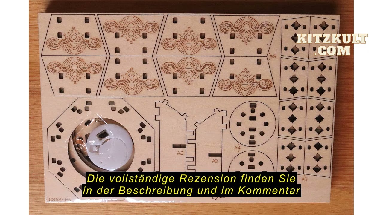 Produktbewertung Cuteefun 3D Holz Puzzle Modle Kit, Machen Sie Ihr Eigenes Holzhandwerk Kit für Erwa