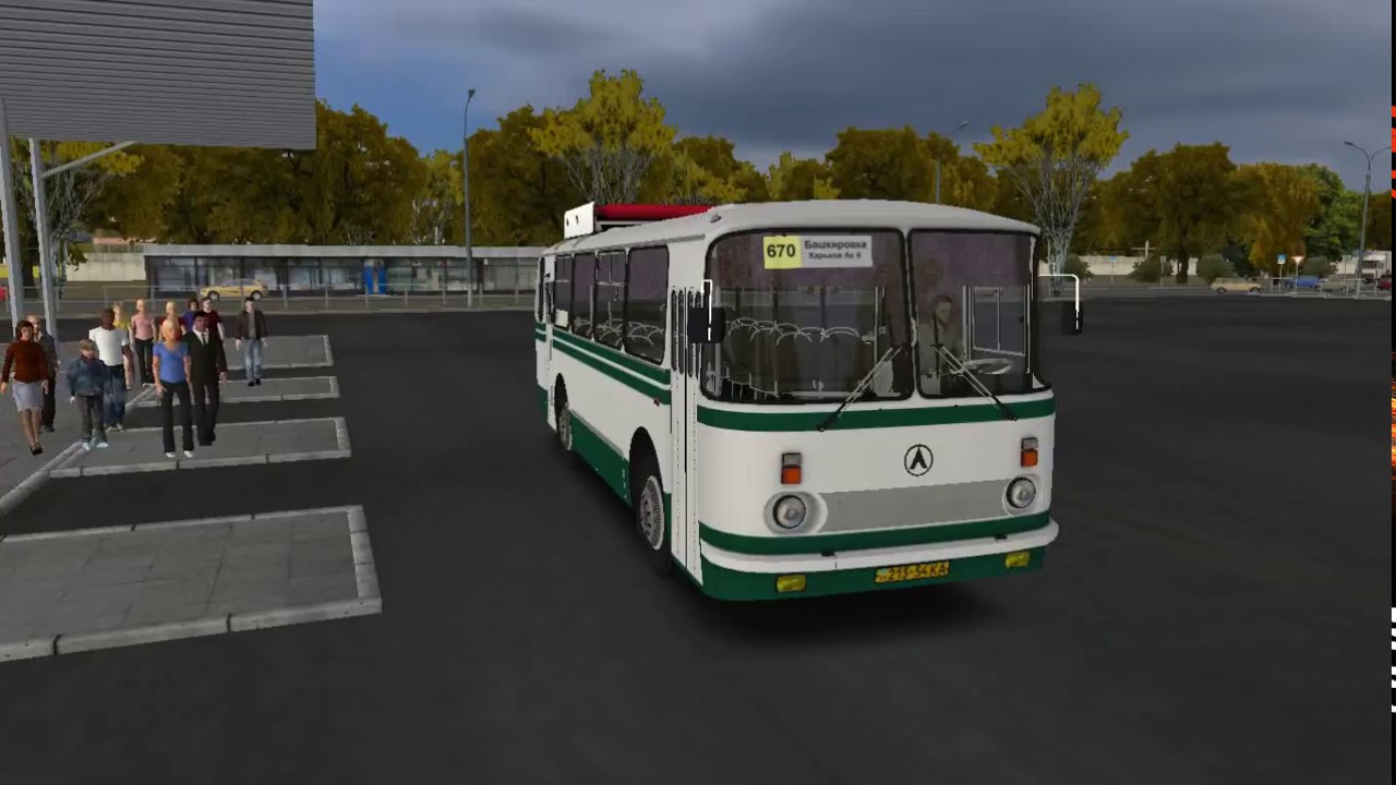 Omsi 2. Карта, Чугуев, Маршрут 690, Обратный рейс, автобус ЛАЗ 695НГ