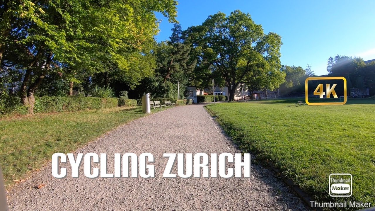 [4K] Cycling Zurich Switzerland: Unterstrass - Oerlikoen - Neu-Affoltern