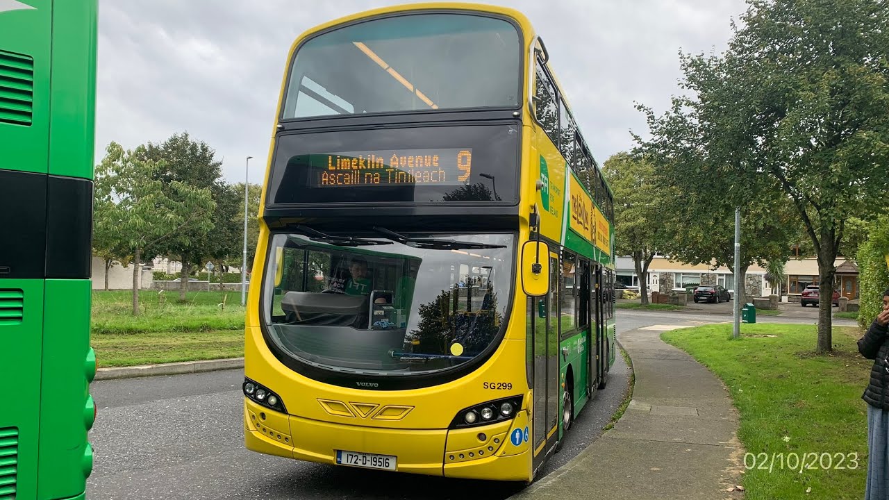*Nice Axles* | Dublin Bus Ride | Wright Gemini 3, SG299 | (172-D-19516) | Route 9 to Limekiln Avenue
