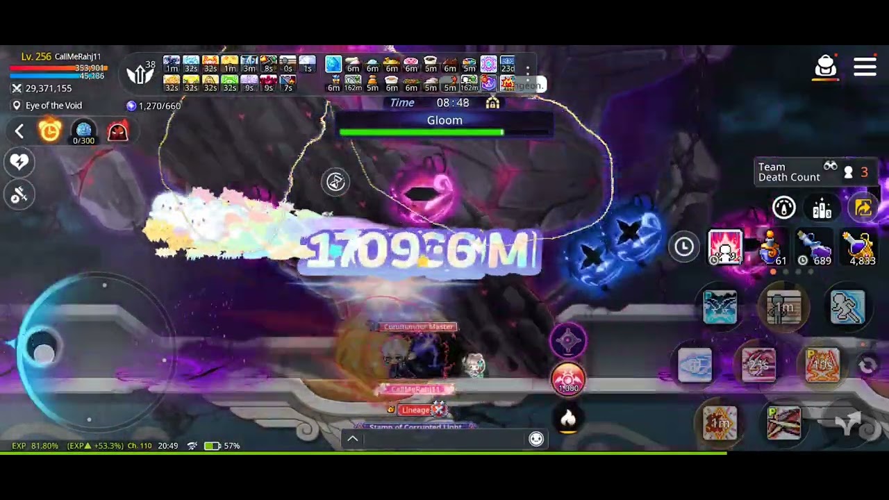 MapleStoryM [NA Scania] DB POV Multi-Player Lucid & Gloom solo 