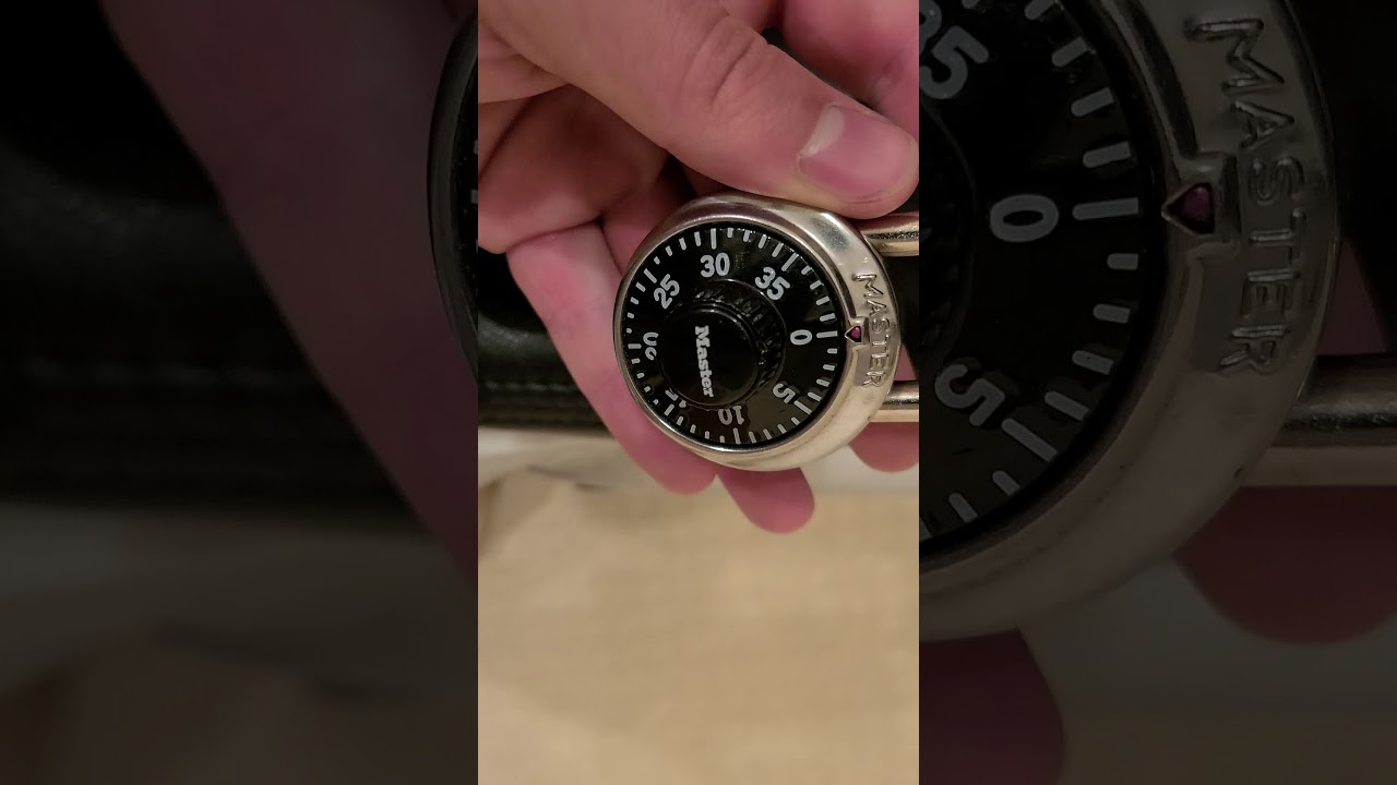 Как открыть/разблокировать замок Master Lock