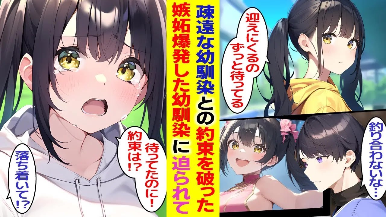 【漫画】高校時代に約束をした幼馴染と疎遠になった俺。アイドルになった彼女を応援していた。しかし職場の先輩とイイ感じなところを幼馴染に見られ嫉妬され！？【胸キュン漫画】【恋愛漫画】【AI漫画】【総集編】