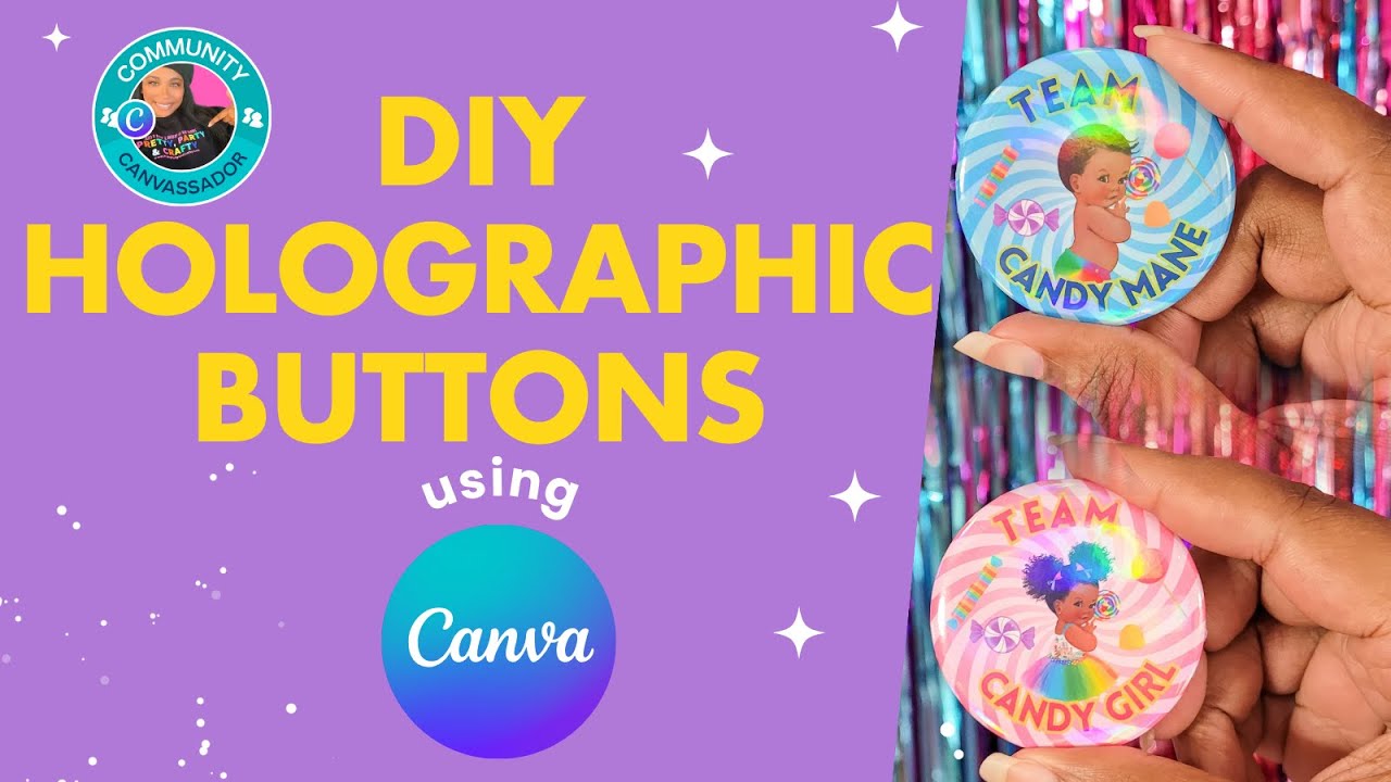Как создать собственные кнопки-пинбэки с помощью Canva | #canvassador #Canva