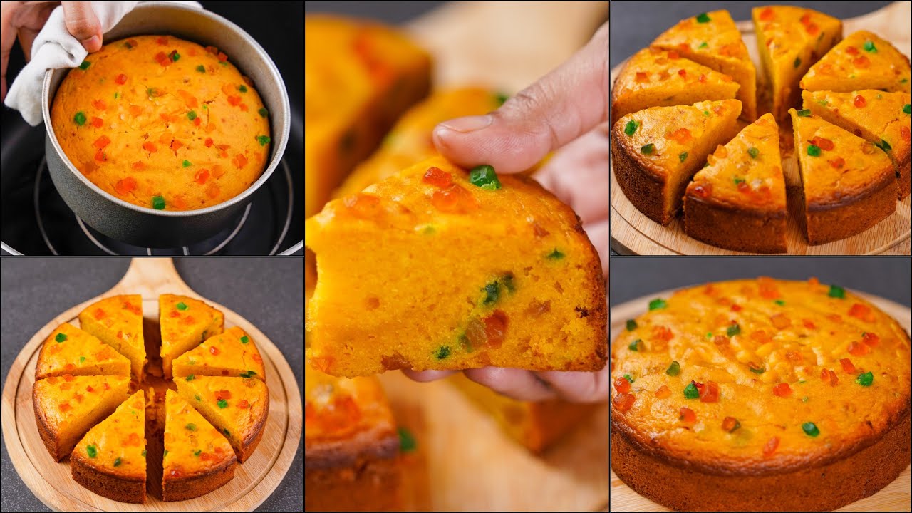 MANGO TUTTI FRUTTI CAKE RECIPE | SOFT & SPONGE MANGO CAKE RECIPE | EGGLESS MANGO TUTTI FRUTTI CAKE