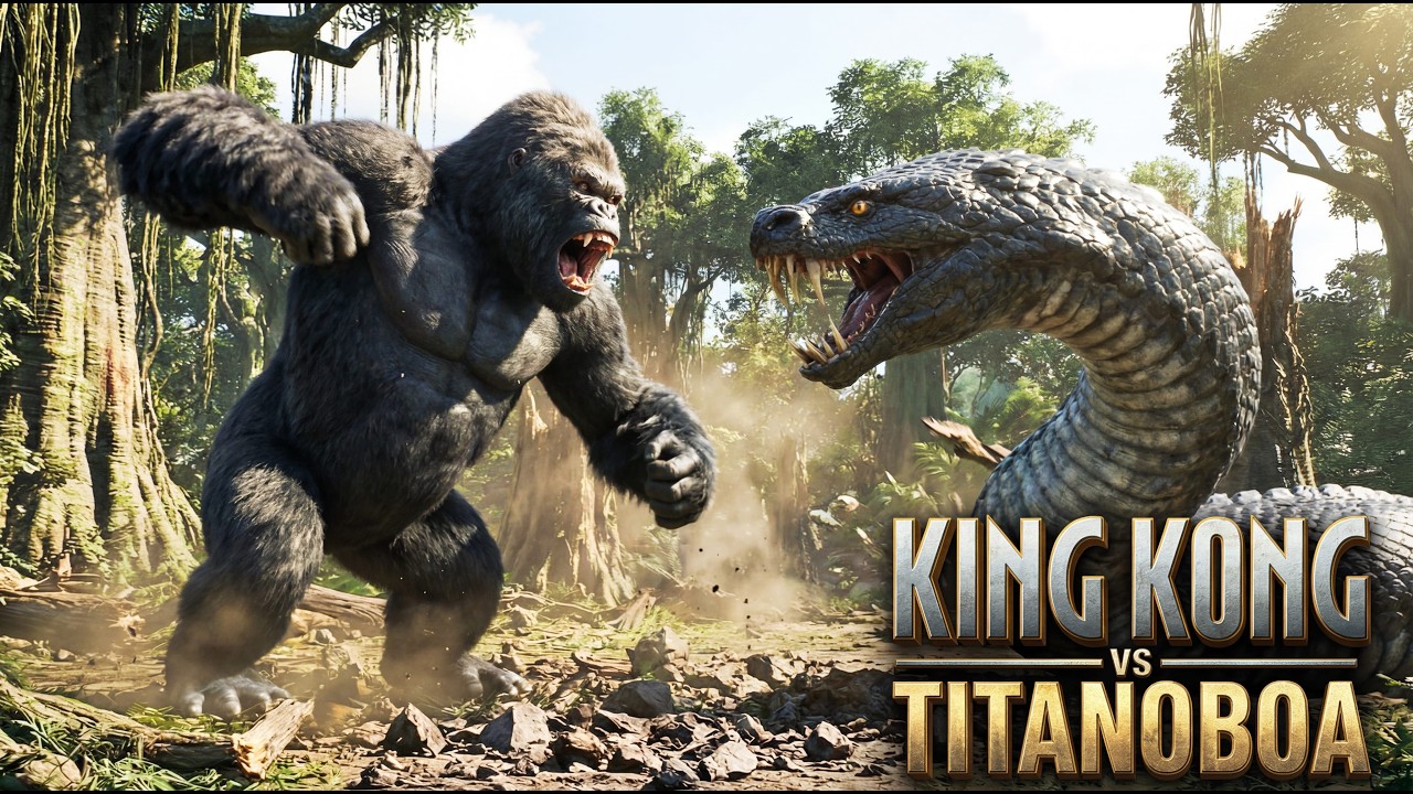 King Kong vs Titanoboa: When Legends Collide! (Epic Showdown)
