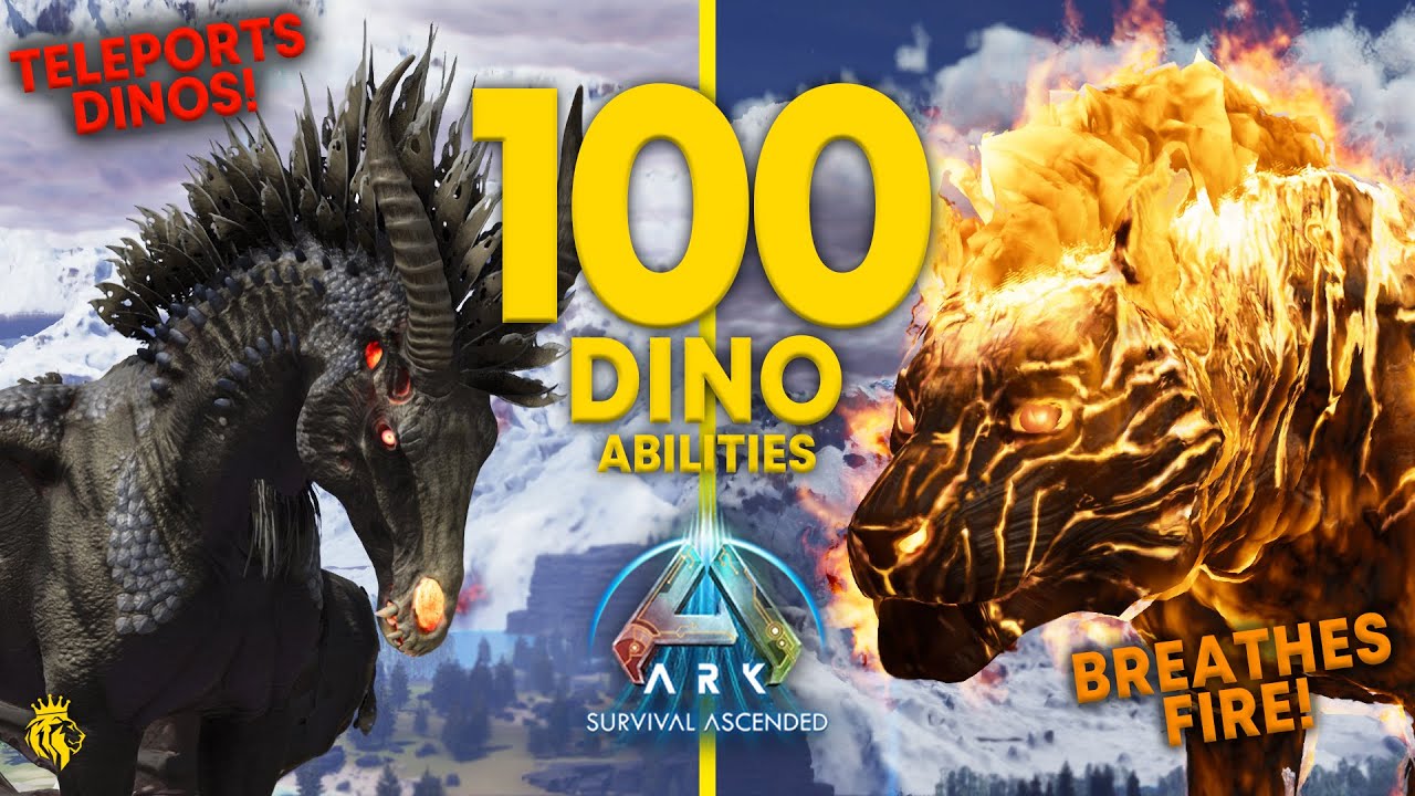 TOP 100 BEST Dino ABILITIES on ARK: Survival Ascended!