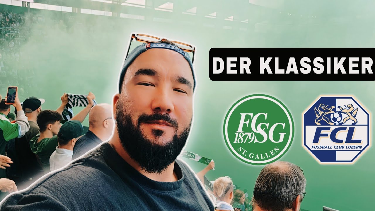 DER KLASSIKER 😍 PYROSHOW VOM FEINSTEN! 🔥🔥 FC St. Gallen vs FC Luzern | Stadionvlog 🏟⚽️