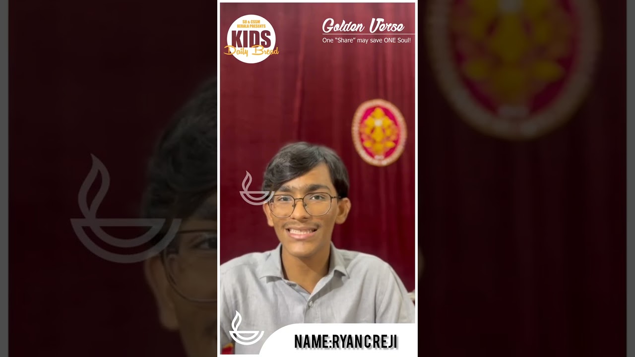 Kids Daily Bread Golden Verses Season 2️⃣ Day1