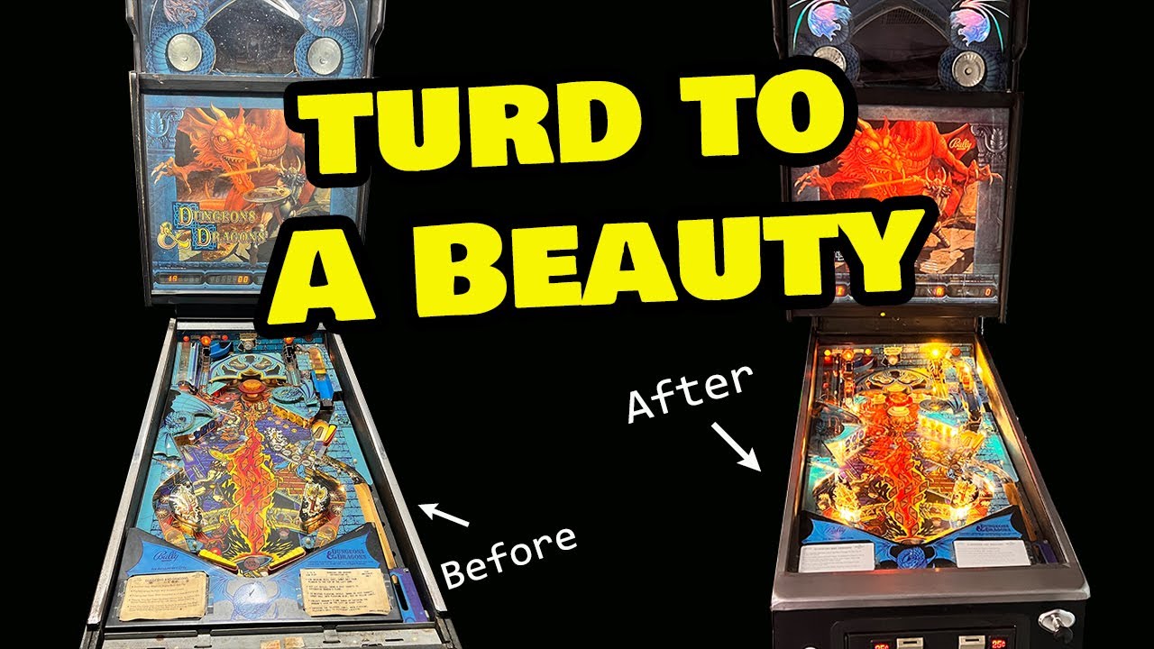 How I Transformed a Bally Dungeons and Dragons pinball into a Beauty!