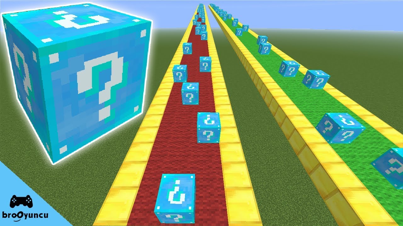 MİNECRAFT ELMAS ŞANS BLOKLARI YARIŞI