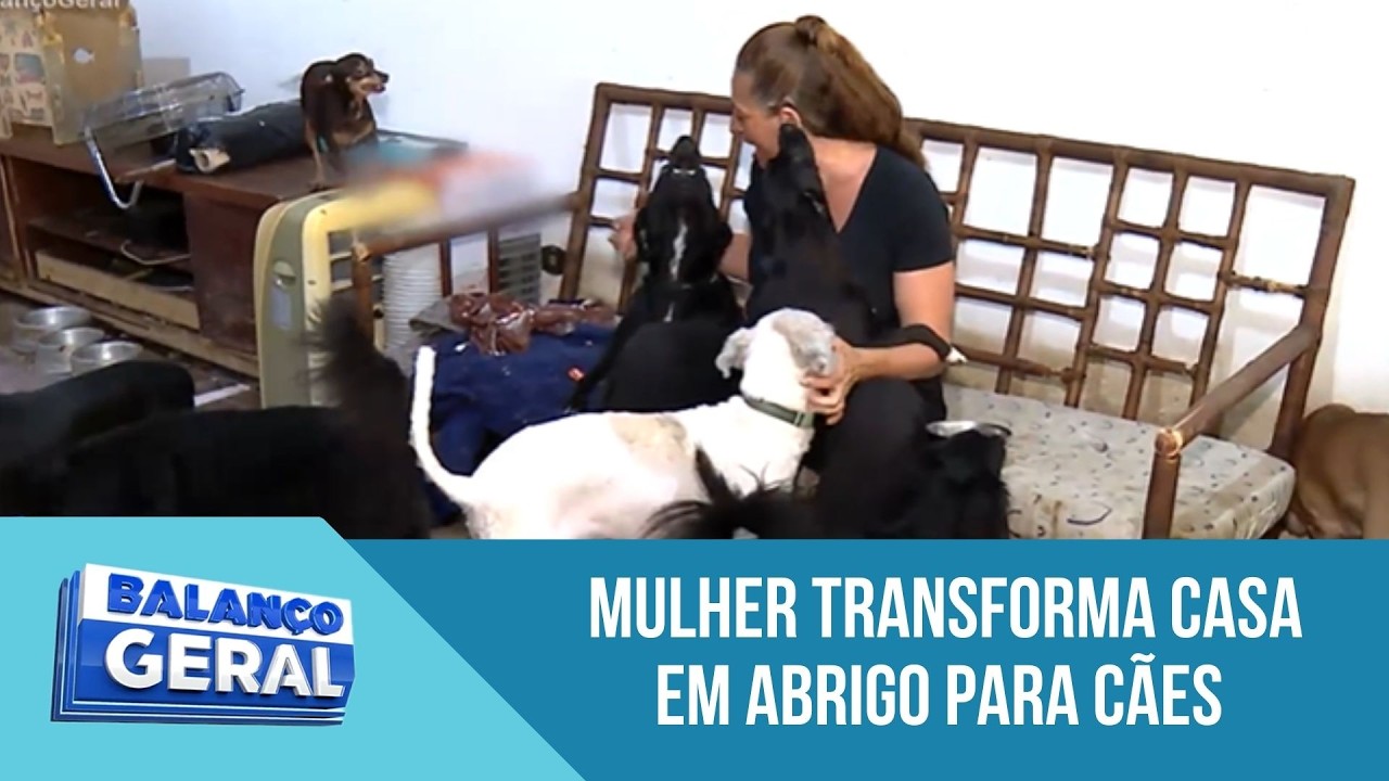 Após resgatar 41 animais, uma mulher transforma a sua casa num abrigo e procura ajudaI Balanço Geral