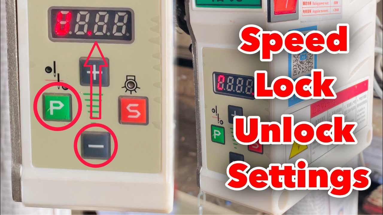Speed Lock Unlock Settings Direct Drive Overlock Machine