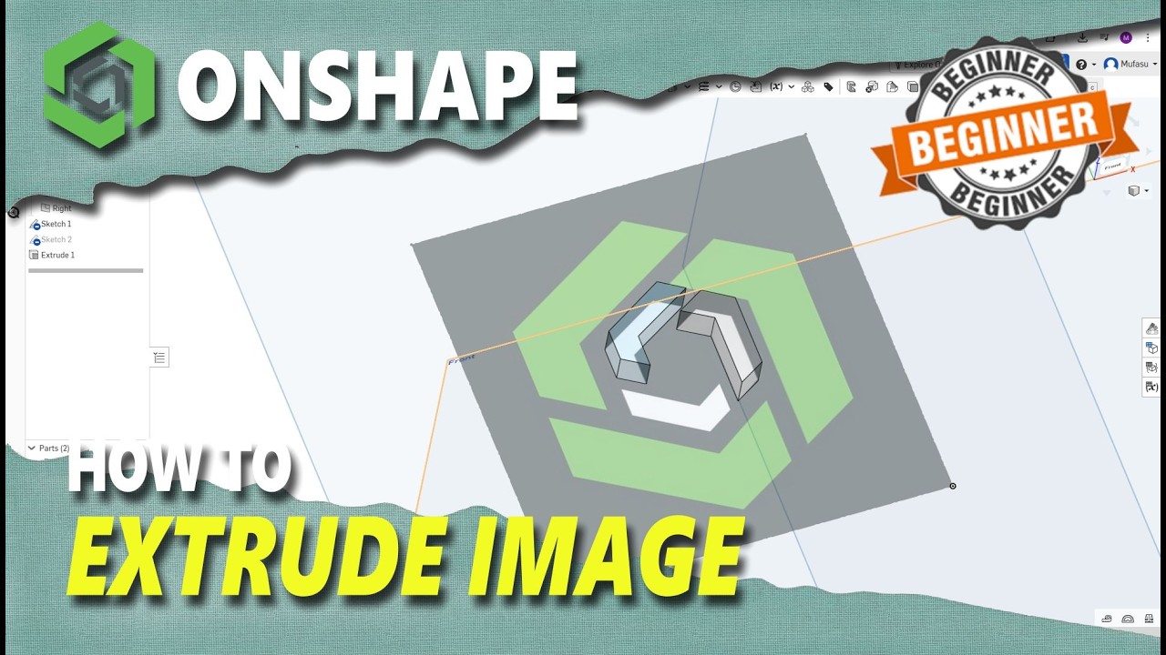 Onshape How To Extrude Image