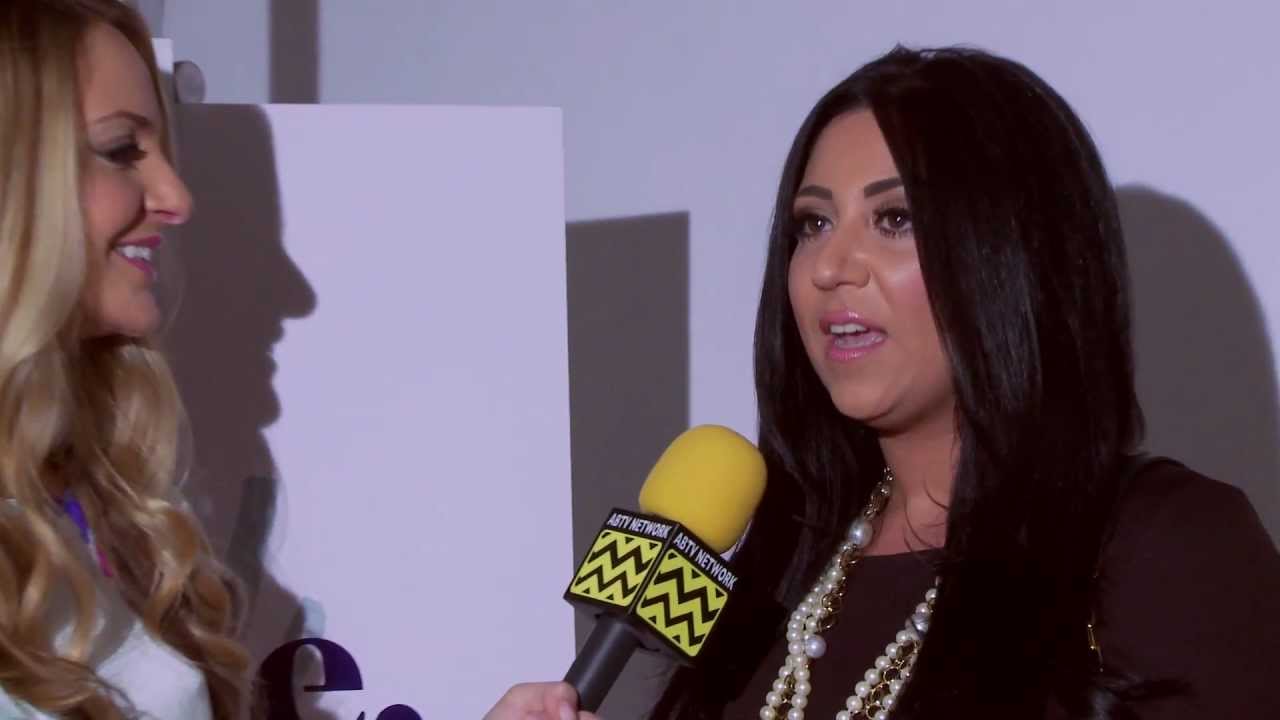 AfterBuzz TV Interviews Gigi Liscio of "Jerseylicious" At Mercedes Benz Fashion Week