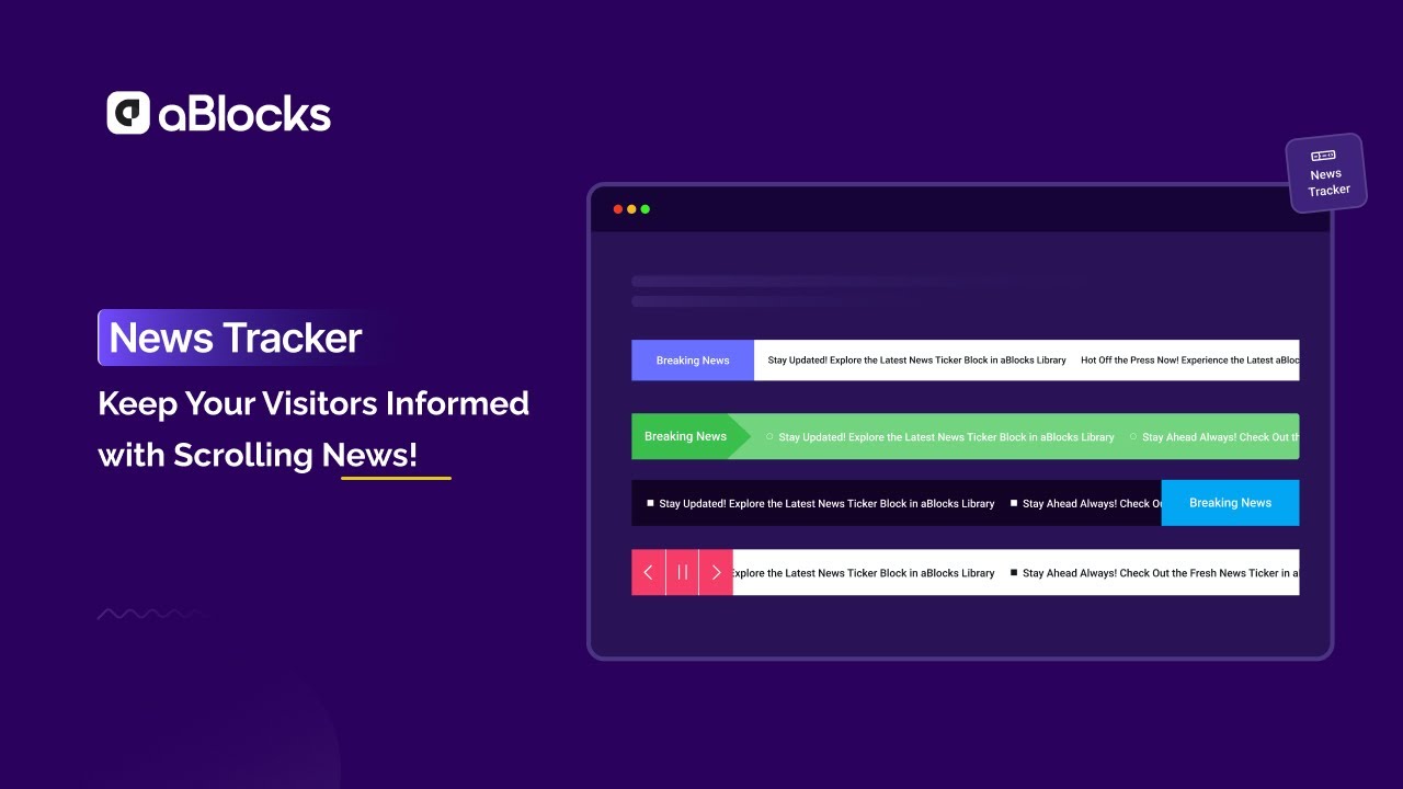 How to Add a News Ticker in WordPress Using aBlocks (Step-by-Step Guide)