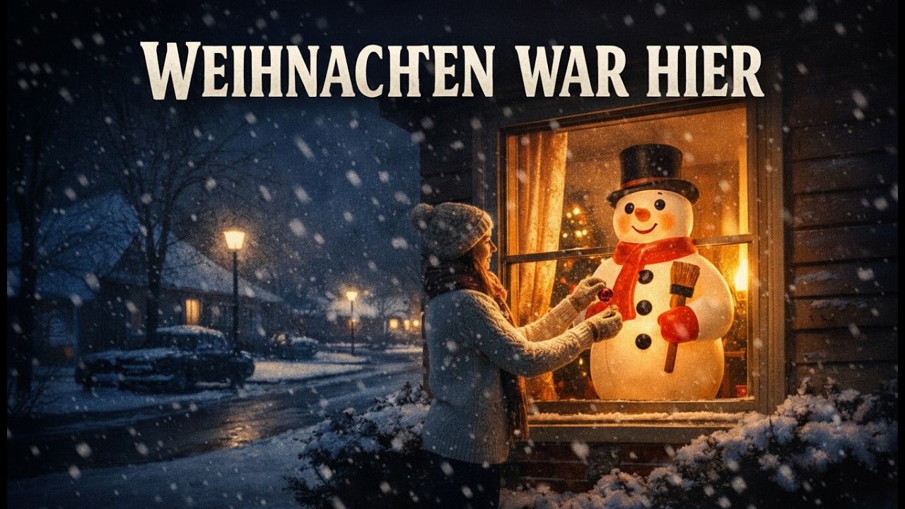 Dieser Schneemann bedeutete: Weihnachten ist angekommen