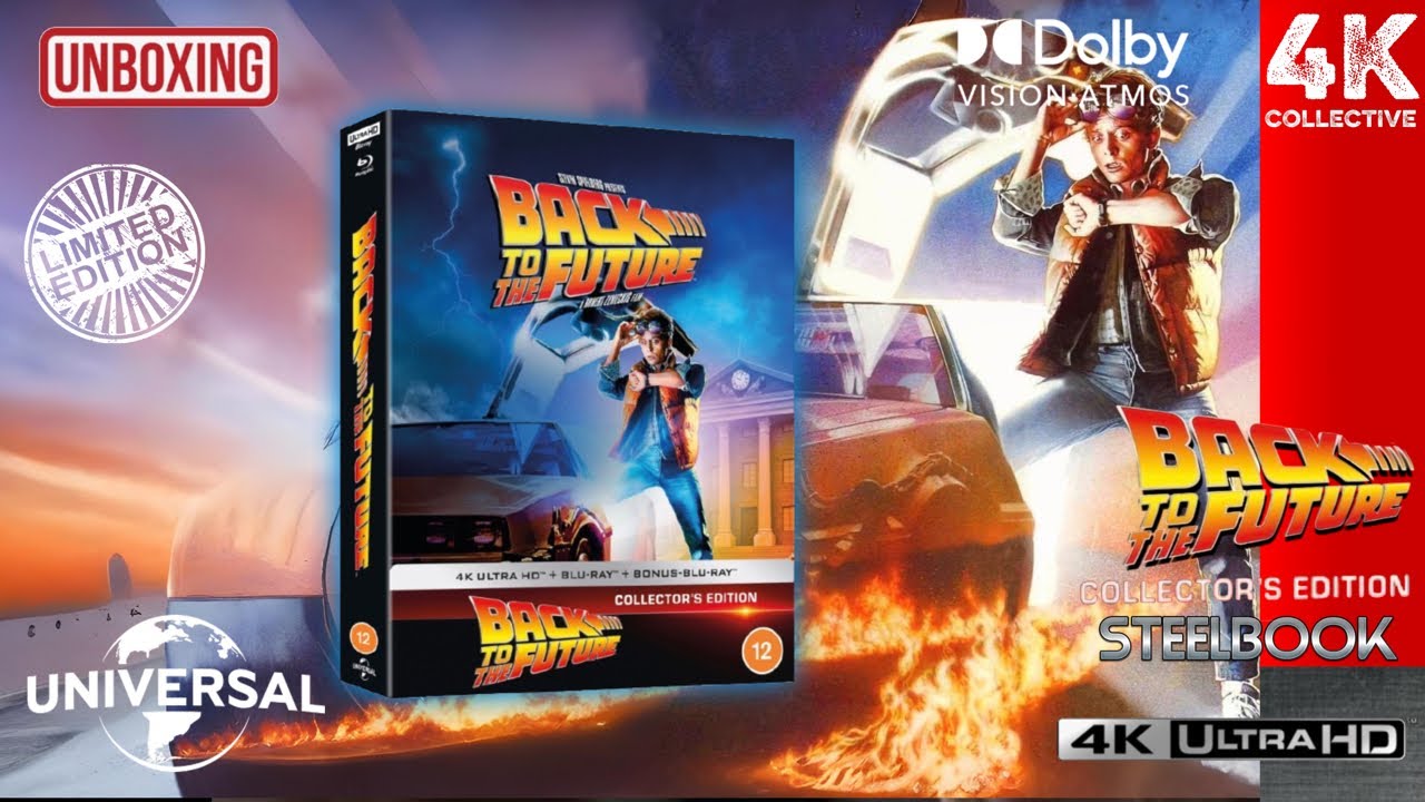 Back To The Future 4K UltraHD Blu-Ray Limited Collector’s SteelBook Edition Unboxing