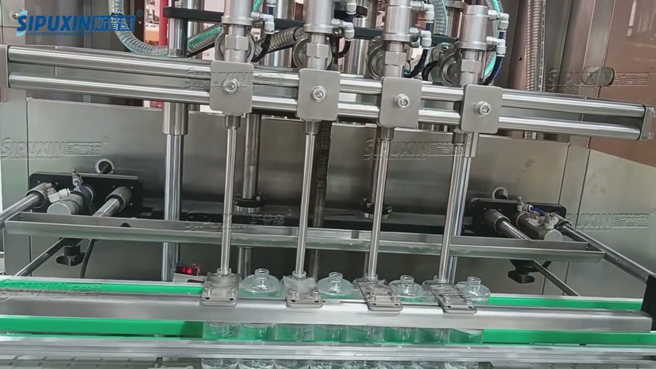 Full automatic perfume filling, crimping and collar pressing machine