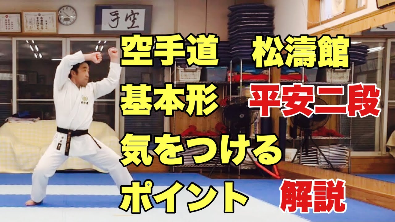【空手道】 松濤館 空手 平安二段 初心者が気をつけるべきポイント解説 karate kata heian nidan syotokan practice
