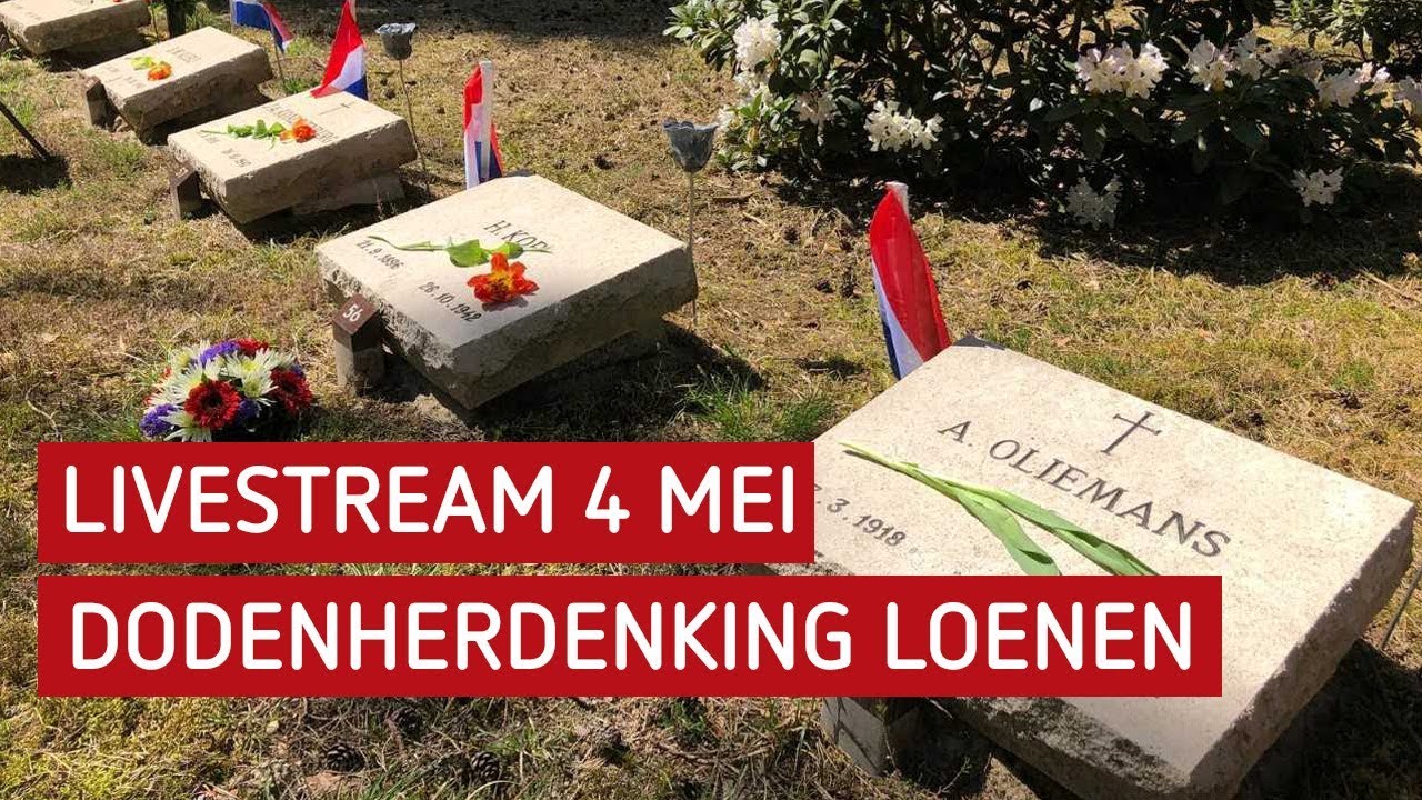 Kijk terug: Livestream Dodenherdenking Ereveld Loenen
