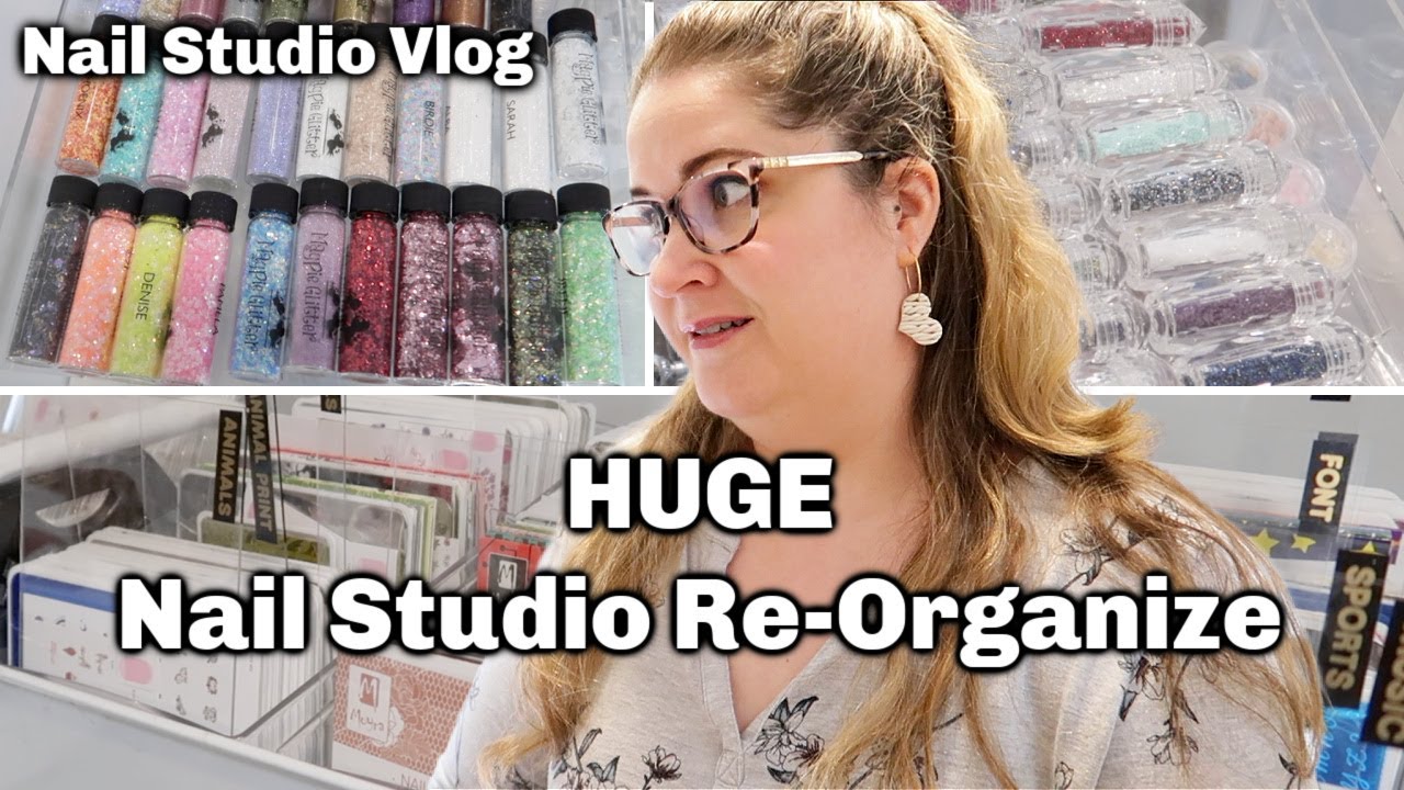 HUGE NAIL STUDIO RE-ORGANIZATION & NEW RELEASES IN THE NAIL SHOP! | Nail Studio Vlog