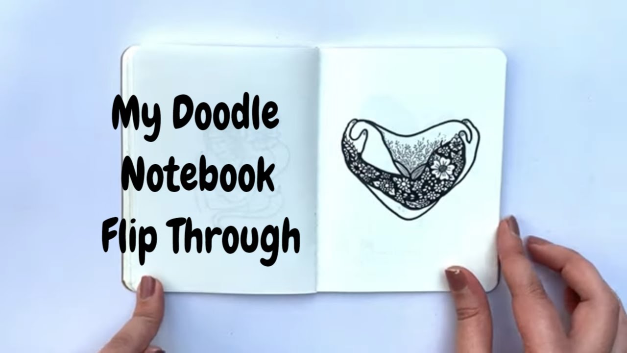My First Doodle Notebook Flip Through I 2019 I Idle Doodle