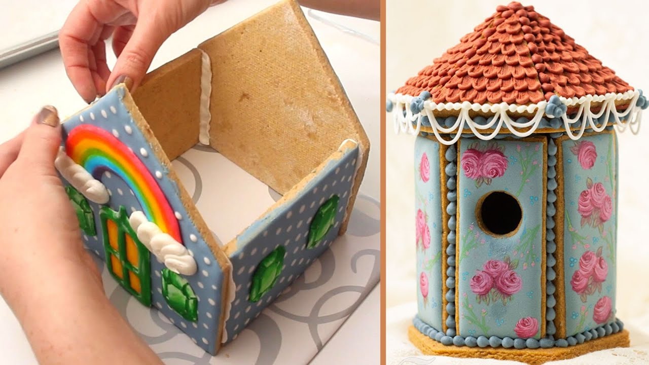 5 Amazing Gingerbread Houses! Royal Icing Cookie Decorating