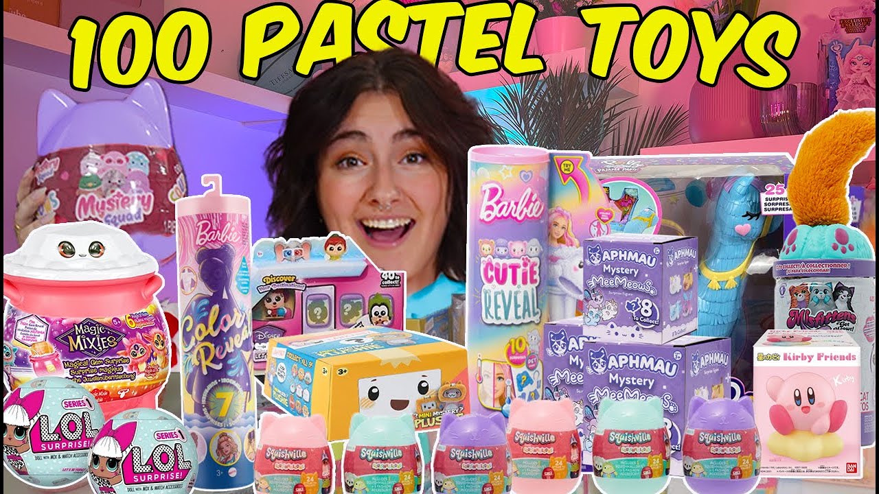 РАСПАКОВКА 100 *ПАСТЕЛЬНЫХ ТАЙНЫХ* ИГРУШЕК!!😱 *РЕДКИЕ НАХОДКИ*