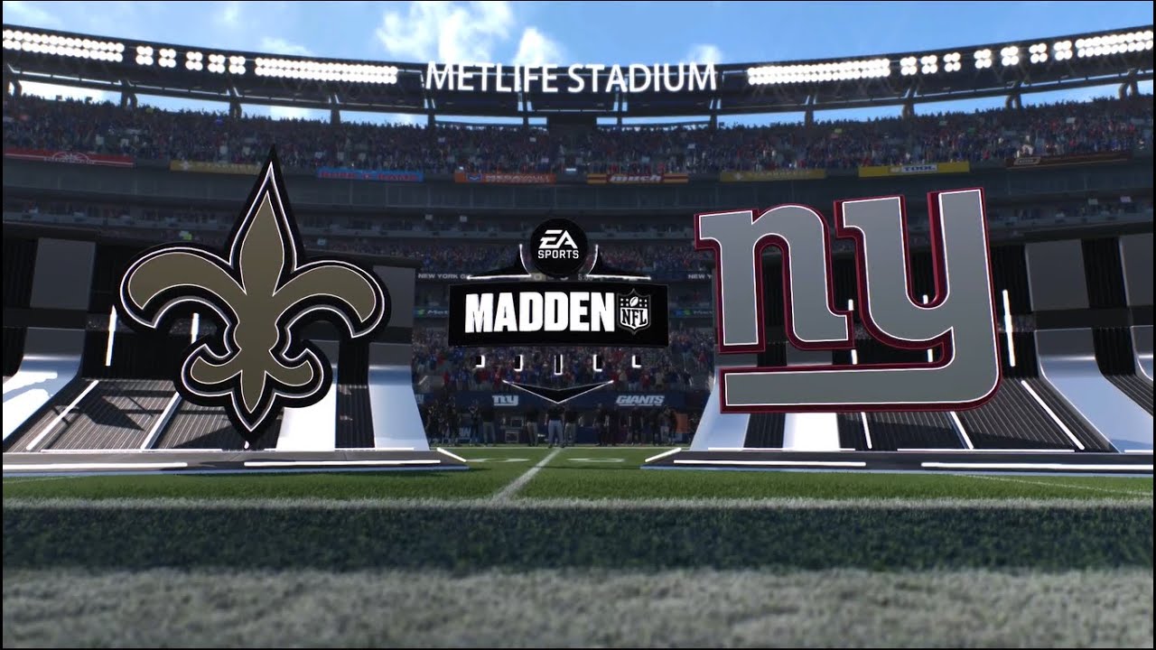 Madden NFL 25 (2024) (PS5) saints vs giants (brandon gaudin & charles davis)
